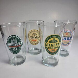 Luminarc Irish Pub Beer Glasses Set of 4 16oz Vintage Barware USA Made